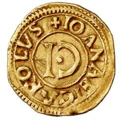 1/2 Ducat - Joanna and Charles I C inverted