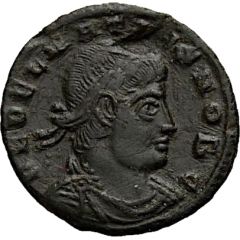 Nummus - Dalmatius GLORIA EXERCITVS, One standard, Siscia