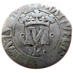 Vintem - Manuel I ºMº, ·P·, Porto mint