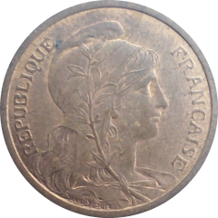 10 Centimes Epreuve hybride en bronze, Daniel-Dupuis et Oudiné