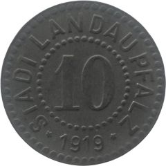 10 Pfennig - Landau