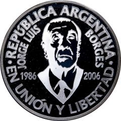 1 Peso Jorge Luis Borges