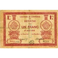 1 Franc - Chambre de Commerce de Béthune 62