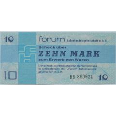 10 Mark Forum-Scheck