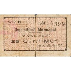 25 Céntimos Dénia