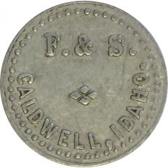 5 Cents - F. and S. Caldwell, Idaho