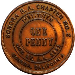 1 Penny - Sonora R. A. Chapter No. 2 Sonora, CA