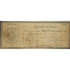5 Pesos El Estado de Sinaloa