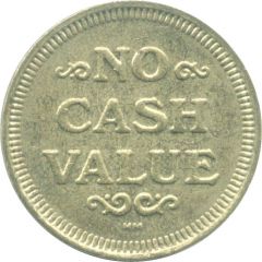 Token - No Cash Value Rays or Lines, 22.8 mm