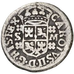 1 Real `Maria` - Carlos II milled