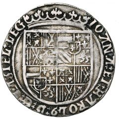 1 Silver Real - Charles V with Joanna