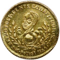 1 Escudo- Manuel Isidoro Belzú 4th Anniversary - Monetary Medal