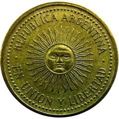 5 Centavos reeded edge