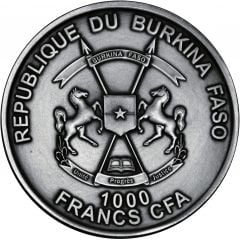 1000 Francs CFA Two Elephants