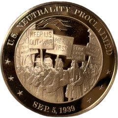 Medal - History of the United States U.S. Neutrality Proclaimed