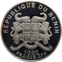 1000 Francs CFA Elephant of Benin