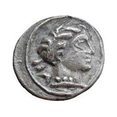 Silver 2 1/2 Asses Necklaced male head series