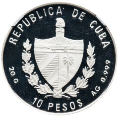 10 Pesos Sea Mail, Piedfort