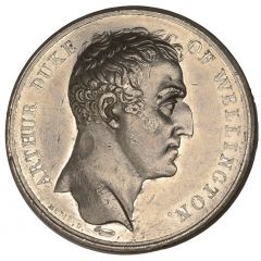Medal - George III English Army Enters Paris, white metal