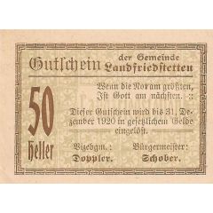 50 Heller Landfriedstetten