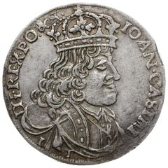 Ort koronny / 18 Groszy - Jan II Kazimierz Waza Kraków mint