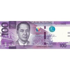 100 Piso Dark purple, With horizontal bars