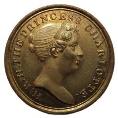 Medal - George III Princess Charlotte, gilt