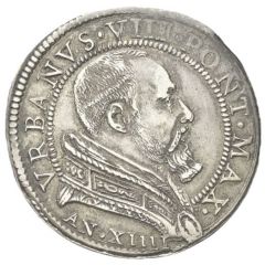 1 Testone - Urban VIII Radiant Madonna - Bust