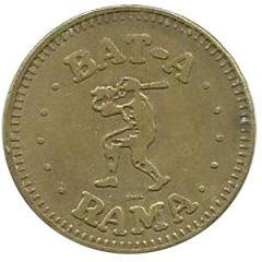 Game Token - Bat-A-Rama Maple Heights, Ohio