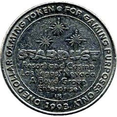 1 Dollar Gaming Token - Stardust Resort and Casino Las Vegas
