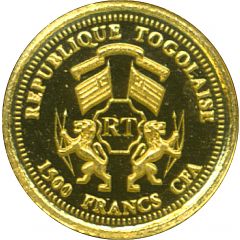 1500 Francs CFA 60th Anniversary of the Austrian Emperor Franz Joseph I