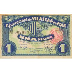 1 Peseta Vilassar de Mar