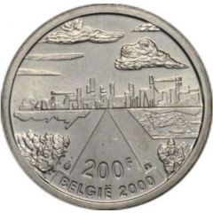 200 Francs - Albert II Dutch text, The City