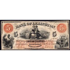 5 Dollars Bank of Lexington - North Carolina