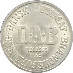 Vending Machine Token - DAB Dansk Automat Brancheforening, Non-magnetic