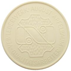 Medal - VEB leather factory August Apfelbaum
