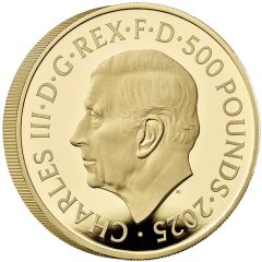 500 Pounds - Charles III The Greyhound of Richmond; Gold Proof
