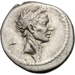 Denarius - Julius Caesar Q•VOCONIVS VITVLVS•Q DESIGN S C