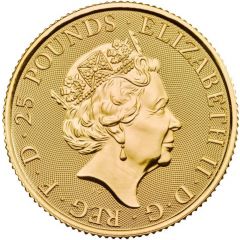 25 Pounds - Elizabeth II Year of the Rat, 1/4 oz Fine Gold