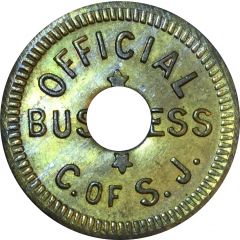 Parking Meter Token - Official Business C. of S.J. San Jose, California