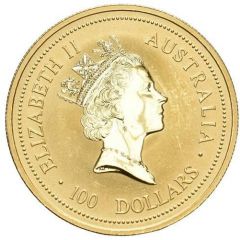 100 Dollars - Elizabeth II 3rd Portrait - Australian Nugget - Gold Bullion Coin