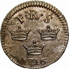 1 Öre Kopparmynt - Frederick I