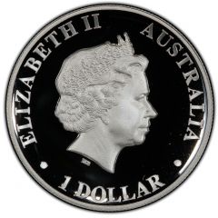 1 Dollar - Elizabeth II 4th Portrait - Koala - Silver High Relief Coin