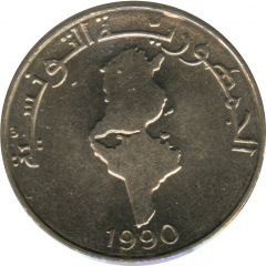 1 Dinar Country map