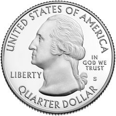 1/4 Dollar `Washington Quarter` Salt River Bay National Historical Park and Ecological Preserve, U.S. Virgin Islands