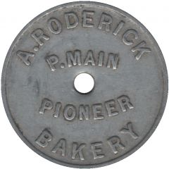 1 Loaf - A. Roderick Pioneer Bakery - Pelaw Main, NSW Co-operative Token
