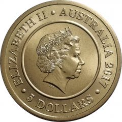 5 Dollars - Elizabeth II 4th Portrait - Planetary Coins - The Sun