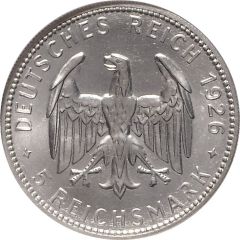 5 Reichsmark Friedrich von Schiller, Pattern