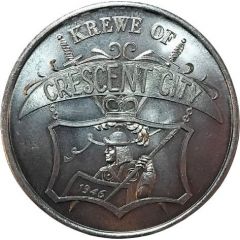 Mardi Gras Dabloon - Krewe of Crescent City - General G.T. Beauregard New Orleans, Louisiana