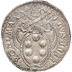 1 Testone - Pius IV S PETRVS APOSTOLVS